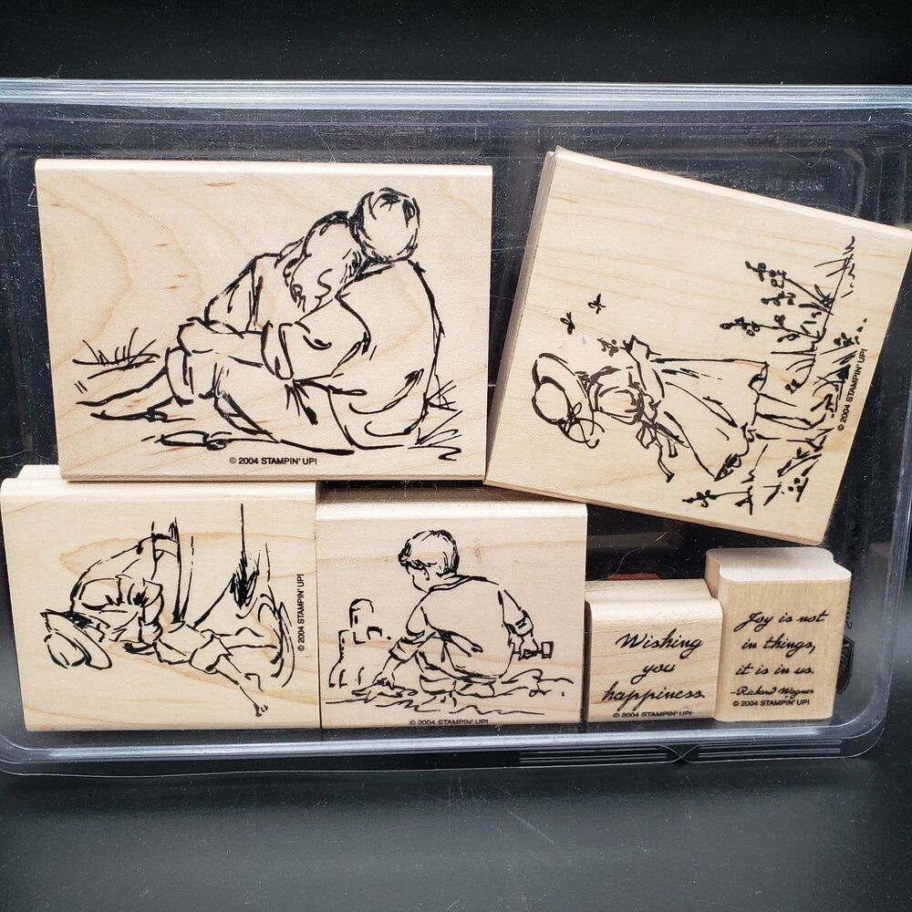 Stampin Up Set of 6 Stamps 2004 Summer By The Sea